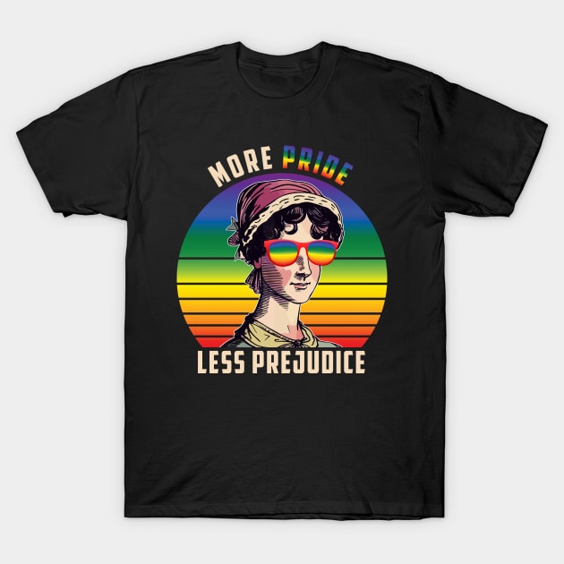 LGBT Ally Gay Pride  More Pride Less Prejudice T-Shirt by marisamegan8av